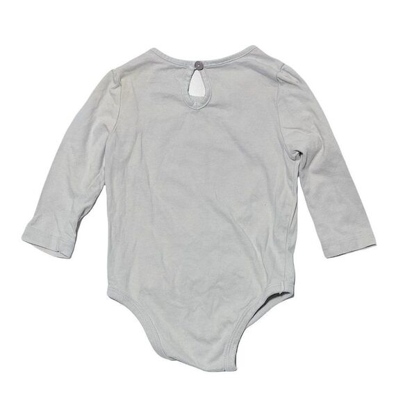 Joe Fresh Squirrel Print Ruffle Shoulder Onesie - Picture 3 of 3